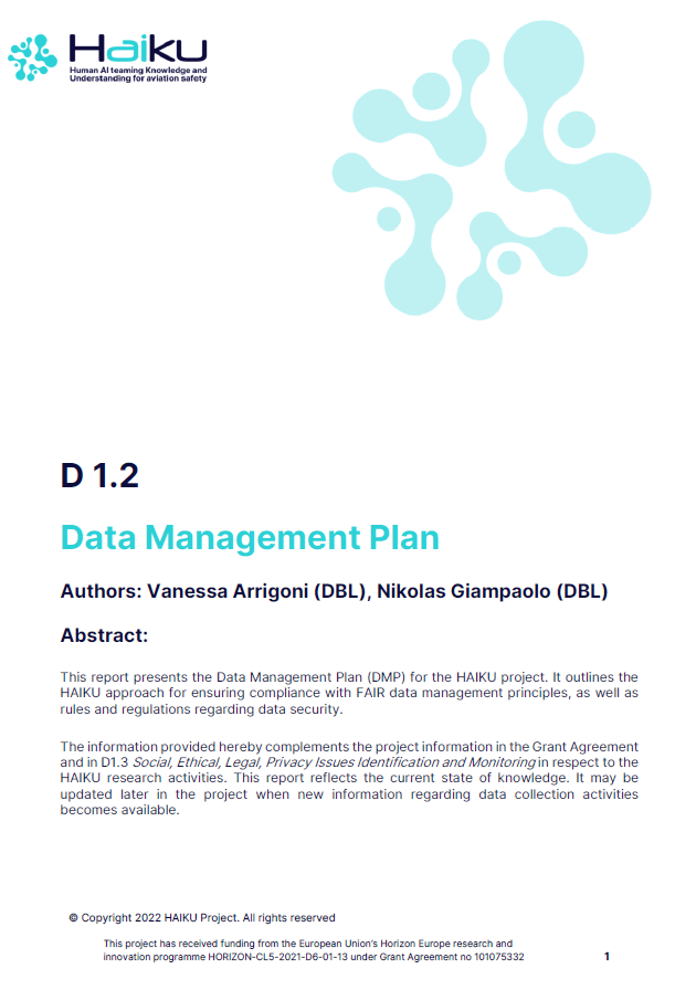 D1.2 Data Management Plan