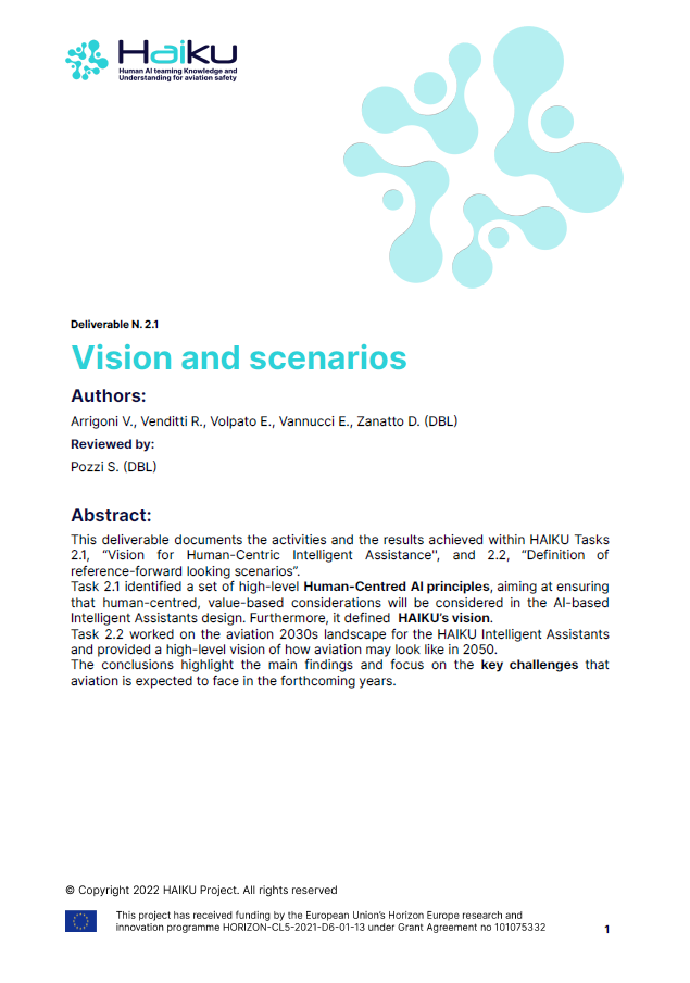 D2.1 Vision and scenarios