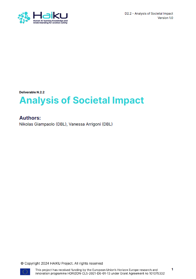D2.2 Analysis of Societal Impact